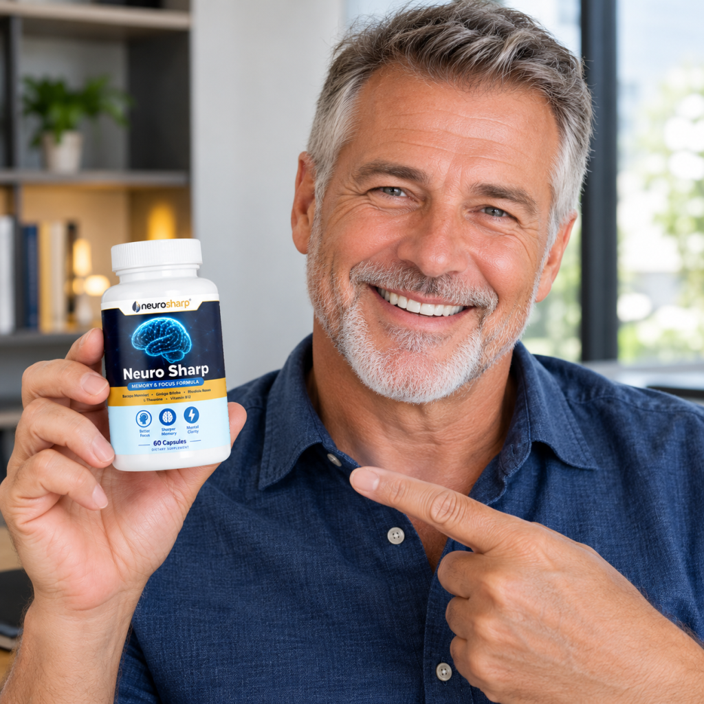 Homem Sorridente Apresenta Neuro Sharp