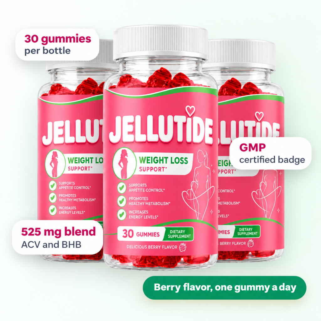 Suplemento Jellutide com Gummies de Frutas Vermelhas